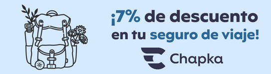 7% Descuento en seguro de viaje Chapka